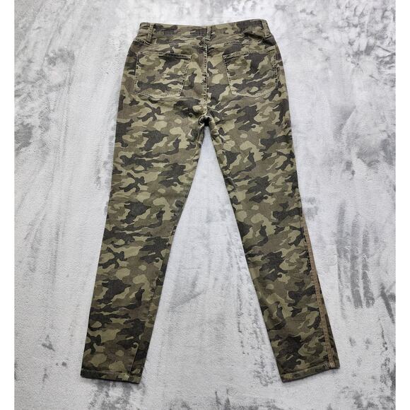 Matilda Jane Good Hart Pants Womens 10 Green Camo Denham Skinny Ankle Stretch - Picture 3 of 13